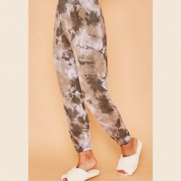 Charcoal/brown Baby French Terry Sweatpants - Picture 2 of 15